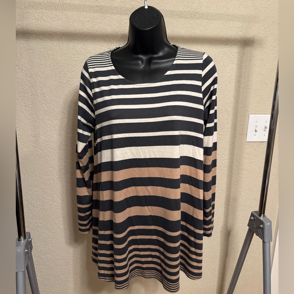 Striped Women's Tunic Top